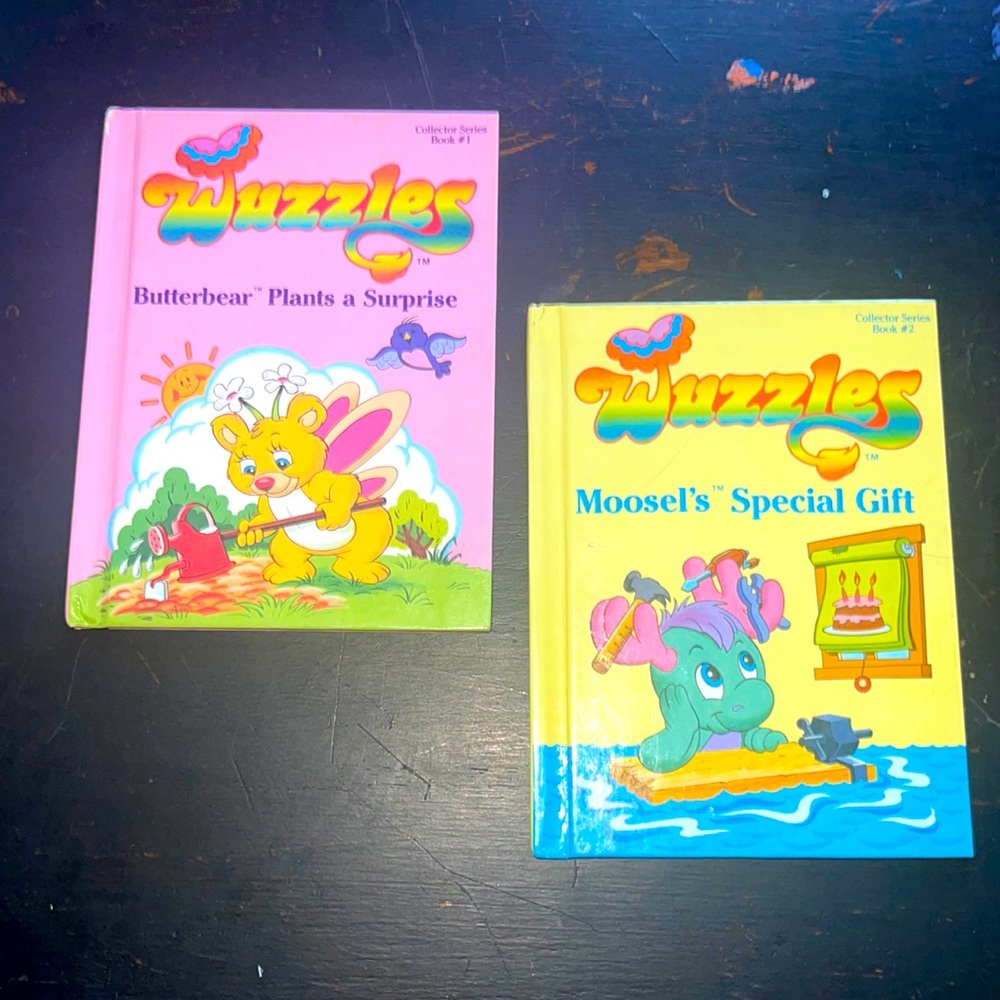 1984 Wuzzles Collector Series Book #1 & 2 vintage hardcover children’s books